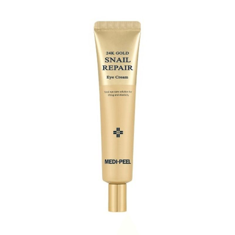 Регенерирующий крем для век с золотом и муцином улитки Medi-Peel 24K Gold Snail Repair Eye Cream Регенерирующий крем для век с золотом и муцином улитки Medi-Peel 24K Gold Snail Repair Eye Cream