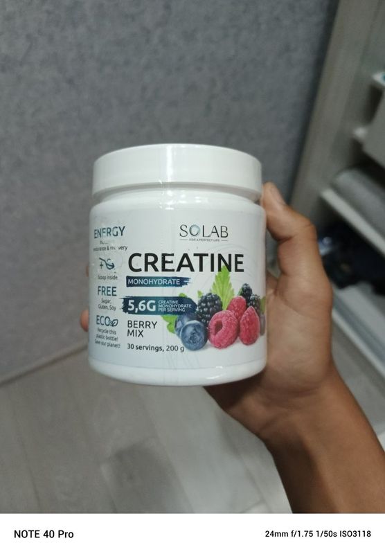 Креатин моногидрат порошок 30 порций, SOLAB, Creatine Monohydrate, вку Креатин моногидрат порошок 30 порций, SOLAB, Creatine Monohydrate, вку
