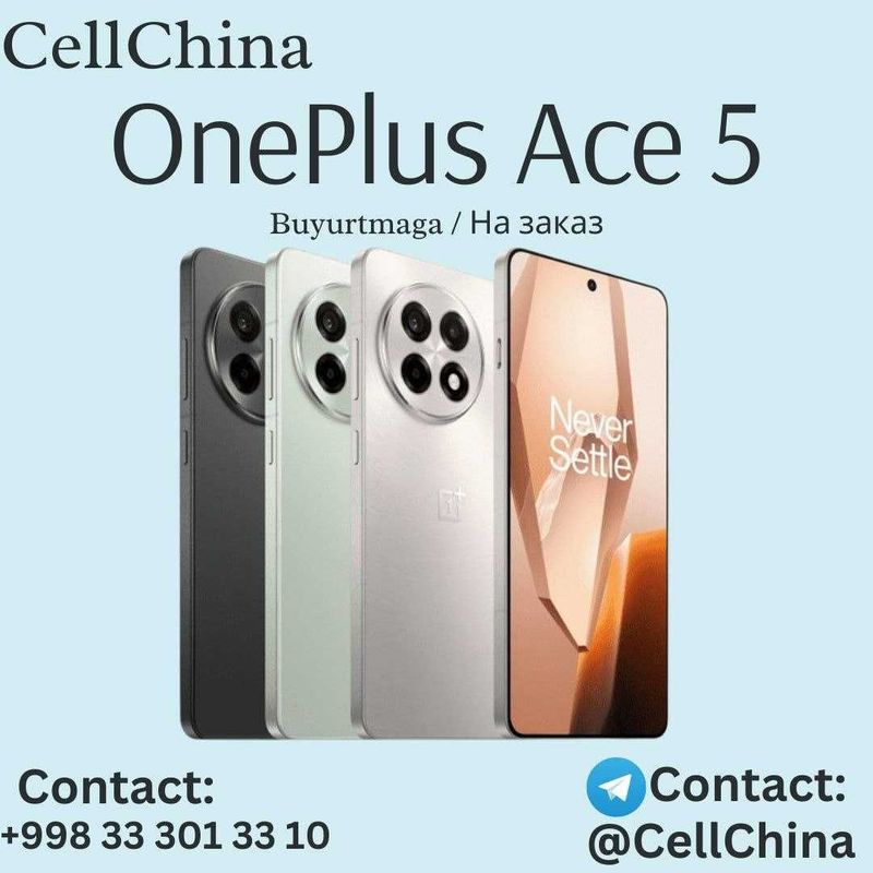 OnePlus Ace 5 ( Buyurtmaga / На заказ ) OnePlus Ace 5 ( Buyurtmaga / На заказ )