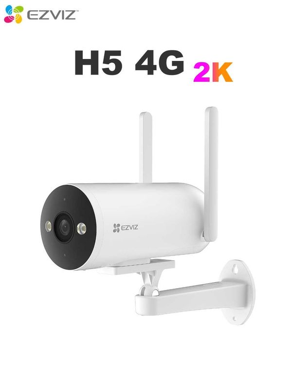 EZVIZ H5 4G (2K 3MP) Kamera | 4G Sim Kartali Kamera | Уличная Камера EZVIZ H5 4G (2K 3MP) Kamera | 4G Sim Kartali Kamera | Уличная Камера