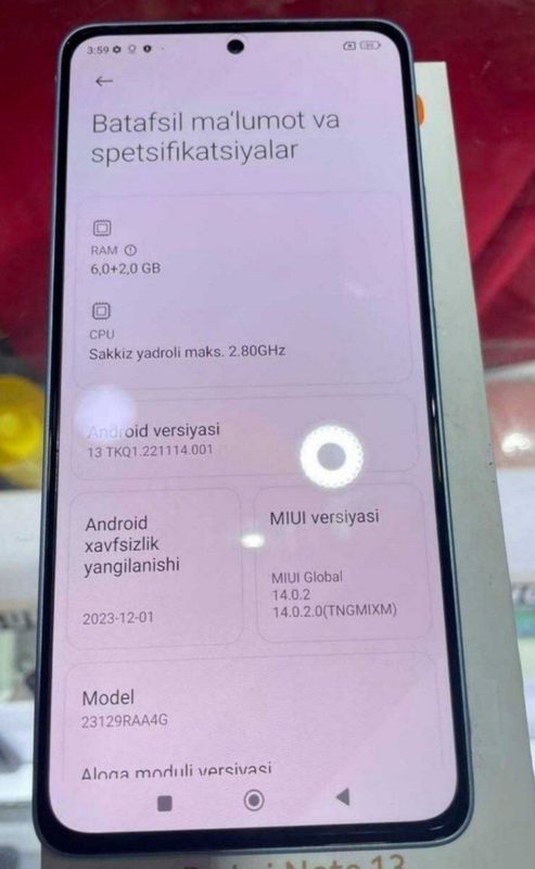 Redmi note 13 ideal holatda