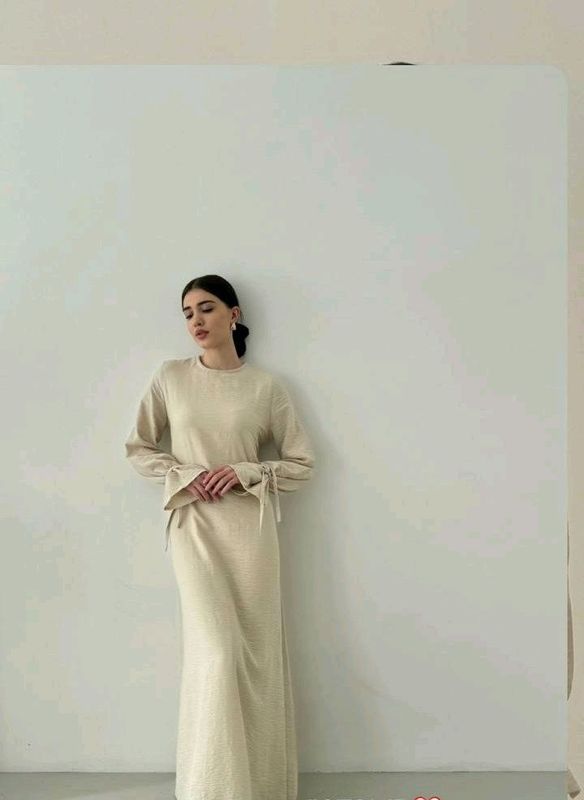 Платье изо льна, дышащее Платье изо льна, дышащее