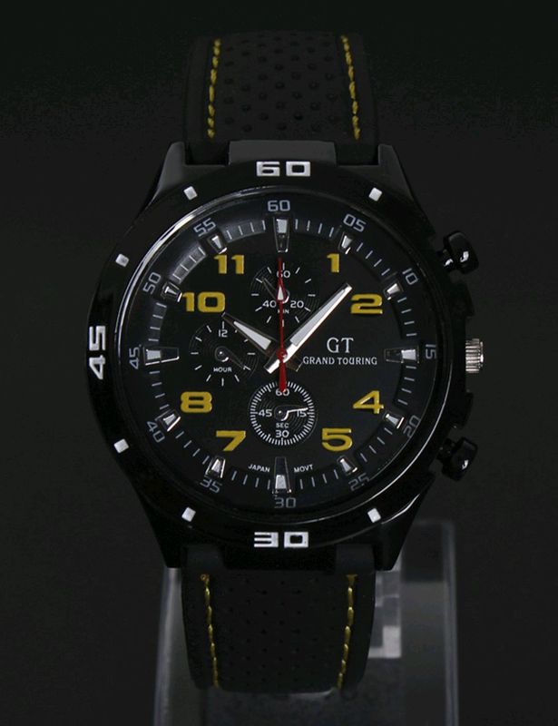 GT WATCH Erkaklar qoʻl soati,charm tasmali yangi GT WATCH Erkaklar qoʻl soati,charm tasmali yangi