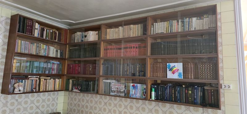 Книжные полки с книгами