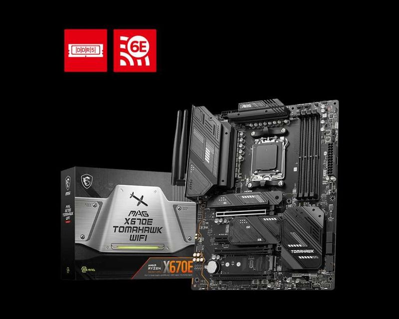 Новая Материнская плата MSI MAG X670E TOMAHAWK WIFI. Сокет LGA AM5.