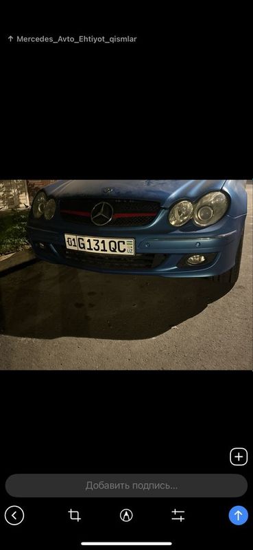 Передний бампер Mercedes w209 Передний бампер Mercedes w209