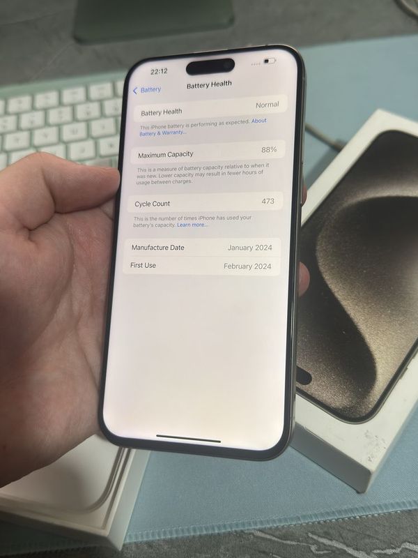 Iphone 15 pro max 256 gb 88% emkost Iphone 15 pro max 256 gb 88% emkost