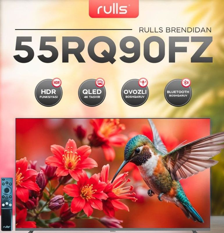 Телевизры RULLS 55RQ90FZ 4K QLED