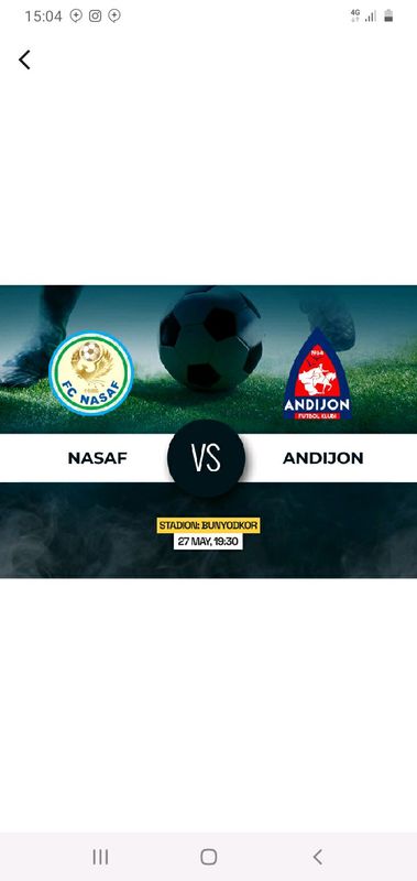 Nasaf Andijon fudbol bilet final Nasaf Andijon fudbol bilet final