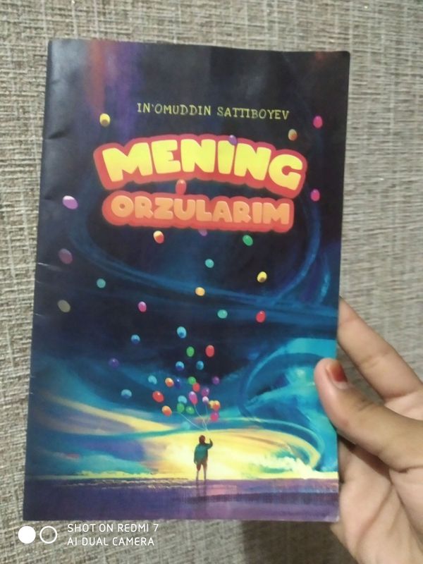 Mening orzularim qiziqarli va Juda chiroyli kitob