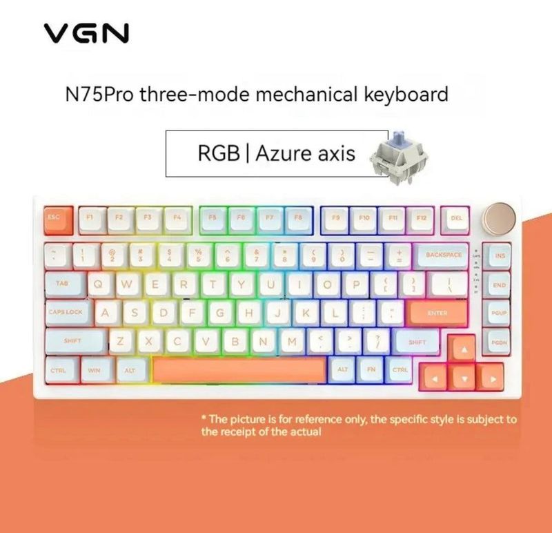 NEW Клавиатура VGN N75PRO jelly orange NEW Клавиатура VGN N75PRO jelly orange