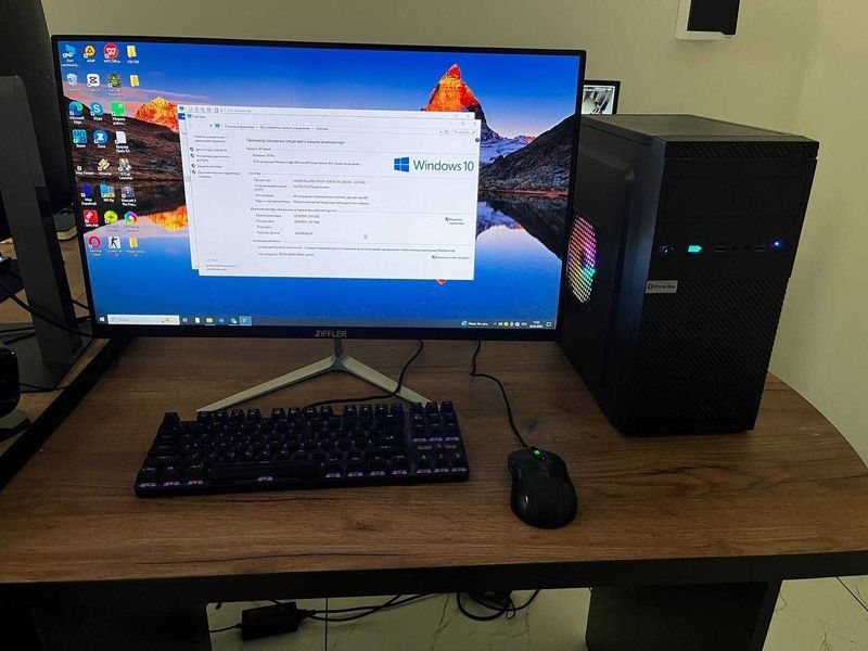 Игровой Компьютер 27 Монитор Видео карта Rx580 8G Игровой Компьютер 27 Монитор Видео карта Rx580 8G