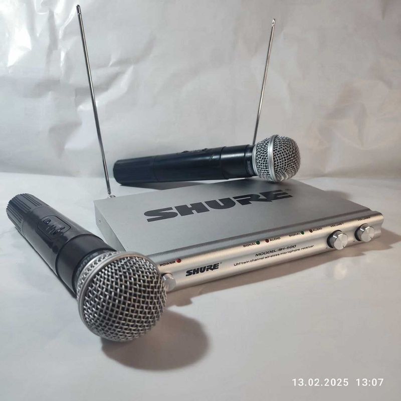 Цыфровые микрофоны SHURE для караоке