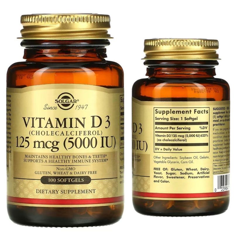 Vitamin D3 Cholecalciferol 5000 mg 100tab Solgar из Америки Vitamin D3 Cholecalciferol 5000 mg 100tab Solgar из Америки