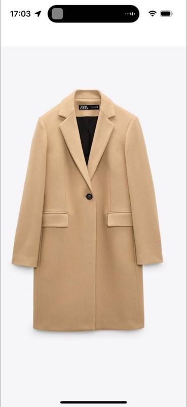 Пальто шерстяное от ZARA
