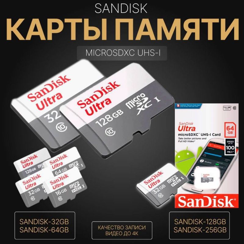 Карты памяти 32,64,128,256 DanDisk в ассортименте Карты памяти 32,64,128,256 DanDisk в ассортименте