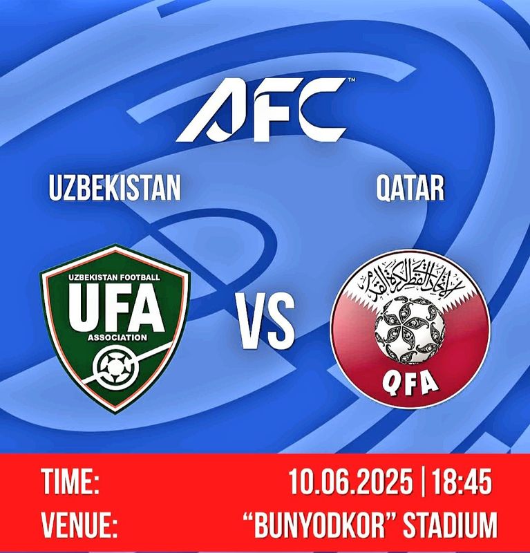 Ozbekiston Qatar futbol bilet Ozbekiston Qatar futbol bilet