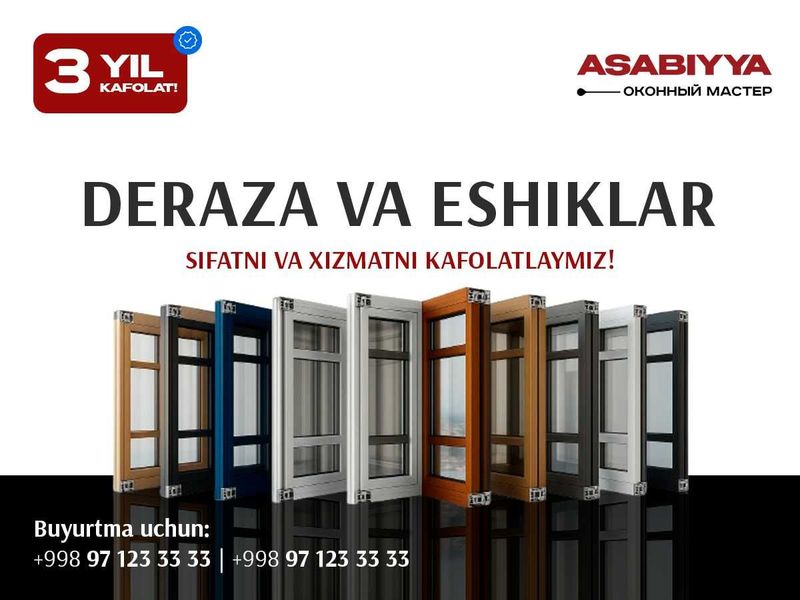 Plastmassa va alyuminiy oyna-romlar — Asabiyya.uz bilan! Plastmassa va alyuminiy oyna-romlar — Asabiyya.uz bilan!