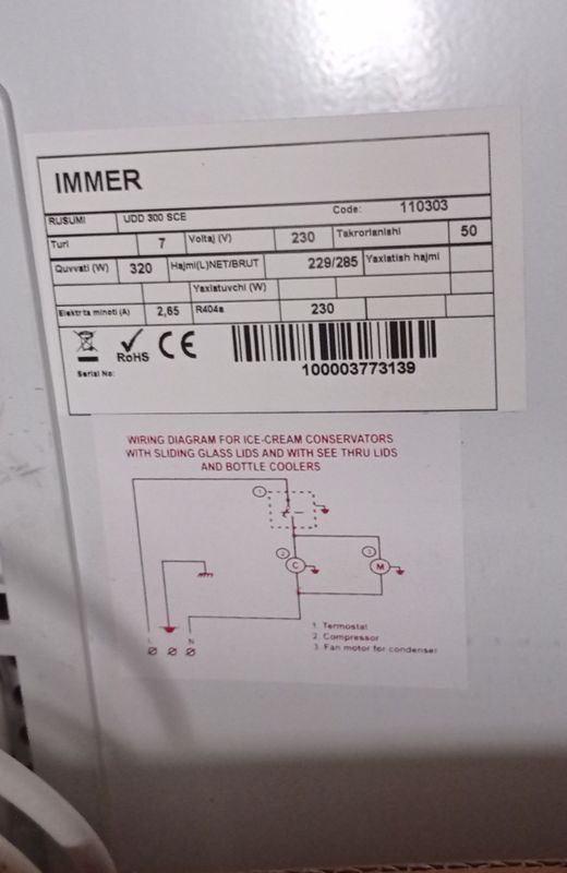 IMMER Marazilnik sotiladi Turkiya maxsuloti