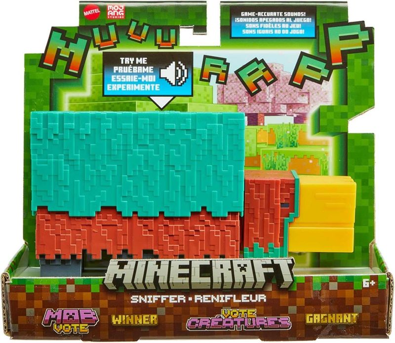 Фигурка Minecraft Sniffer от Mattel,16СМ, точные звуки из игры Фигурка Minecraft Sniffer от Mattel,16СМ, точные звуки из игры