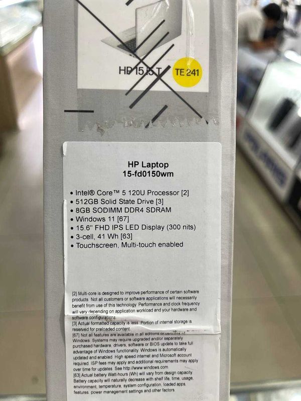 HP15-fd0150wm Intel Core 5-14gen/8gb/512gb/15.6'' touch sensor HP15-fd0150wm Intel Core 5-14gen/8gb/512gb/15.6'' touch sensor