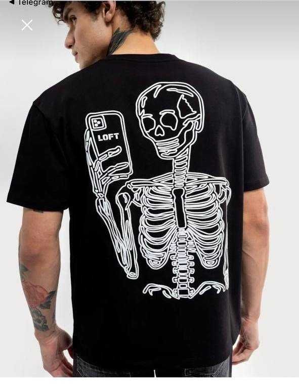 Мужская футболка оригинальная Loft Loose Fit с рукавом Мужская футболка оригинальная Loft Loose Fit с рукавом