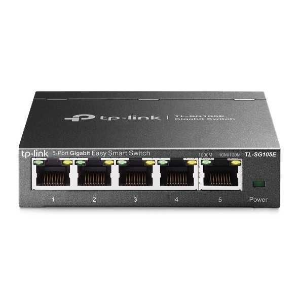 TP-Link TL-SG105E — 5-портовый гигабитный смарт-коммутатор TP-Link TL-SG105E — 5-портовый гигабитный смарт-коммутатор