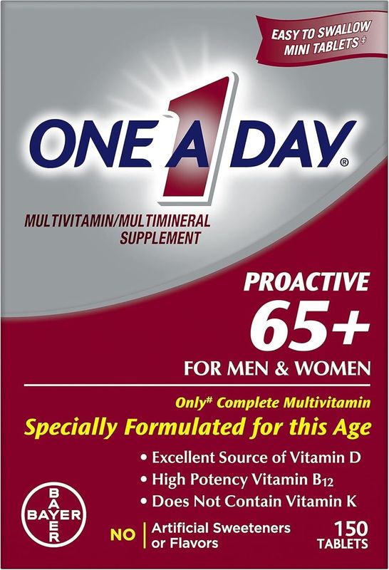 Витамины для мужчин и женщин, One A Day Proactive 65 Plus