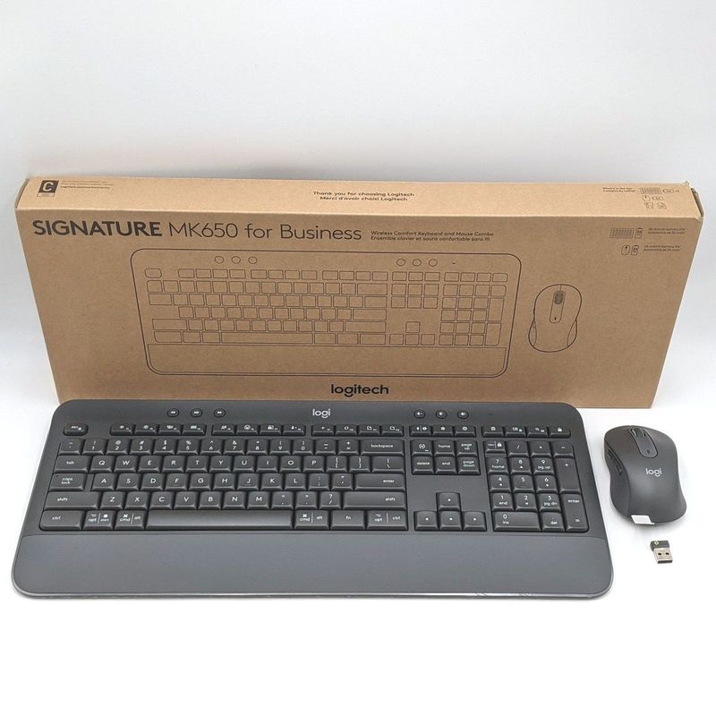 Logitech mk650 combo Беспроводная Клавиатура и мышка/мышь Logitech mk650 combo Беспроводная Клавиатура и мышка/мышь