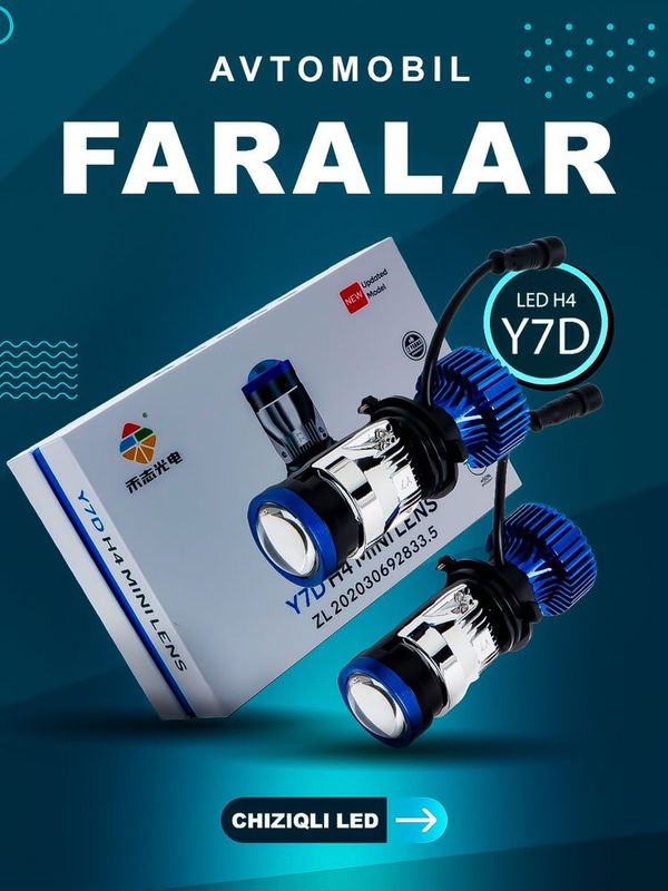 Y7d led h4 б/у.. Y7d led h4 б/у..