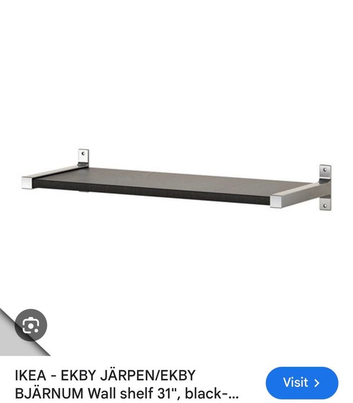 IKEA Полка на брекетах 79х19 цвет эспрессо IKEA Полка на брекетах 79х19 цвет эспрессо