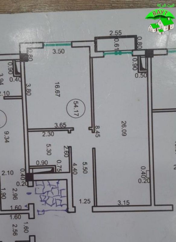 #НОВОСТРОЙКА, Разделка, 54м²,Чиланзар 19 Квартал,2\8\13, Продаётся Ква