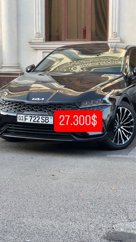 Kia k5 2023 qora rang operski