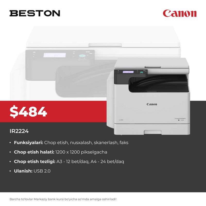 Printer Canon IR2224 Printer Canon IR2224