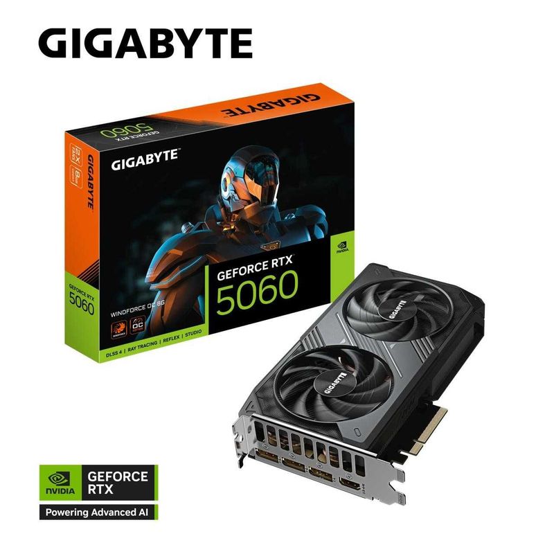 Gigabyte GeForce RTX™ 5060 WINDFORCE OC 8gb Gigabyte GeForce RTX™ 5060 WINDFORCE OC 8gb