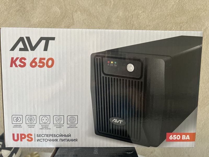 Источники бесперебойного питания UPS AVT KS 650 VA Источники бесперебойного питания UPS AVT KS 650 VA