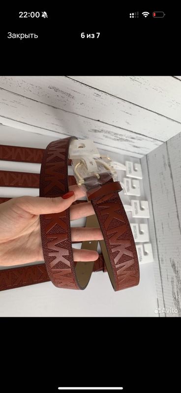 Ремень Michael Kors из натуральной кожи оригинал Ремень Michael Kors из натуральной кожи оригинал