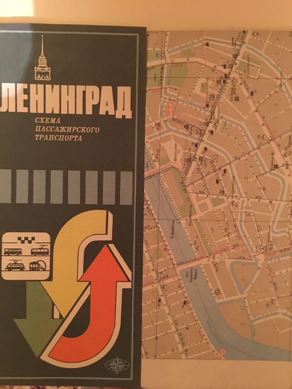 Ленинград. Схема пассажирского транспорта
