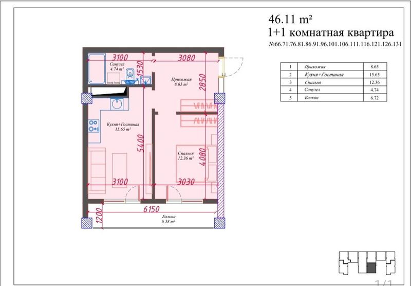 Новостройка ЖК Mirabad Riverside ор-р NEW PORT 1-2-3 комнатная