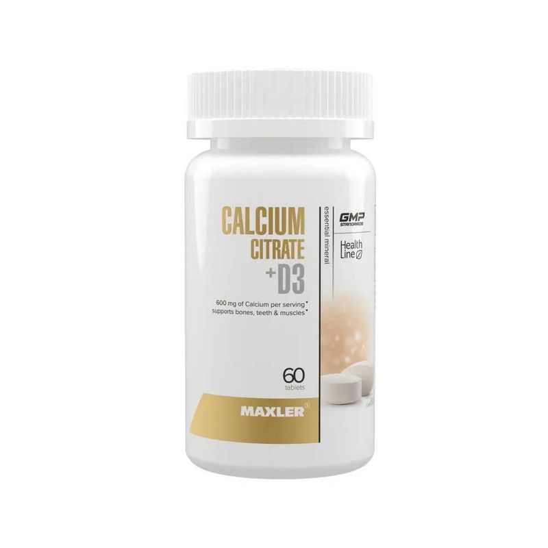 Maxler Calcium Citrate + D3, 60 tabs Maxler Calcium Citrate + D3, 60 tabs