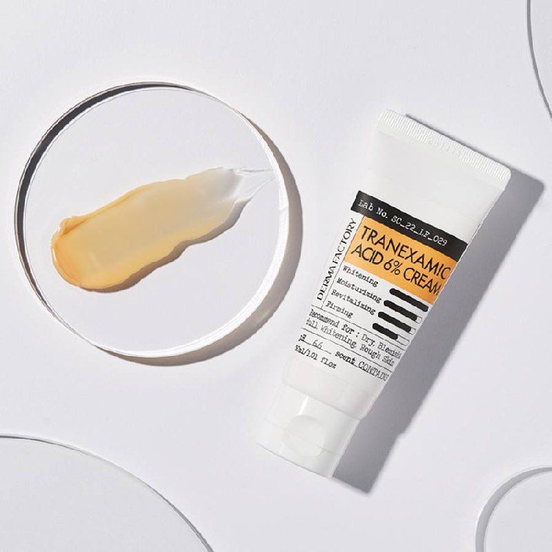 Отбеливающий крем Tranexamic Acid 6% Cream от Derma Factory Отбеливающий крем Tranexamic Acid 6% Cream от Derma Factory