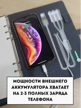 Блокнот с зарядкой — Для Samsung и iPhone ПОДАРОК Блокнот с зарядкой — Для Samsung и iPhone ПОДАРОК