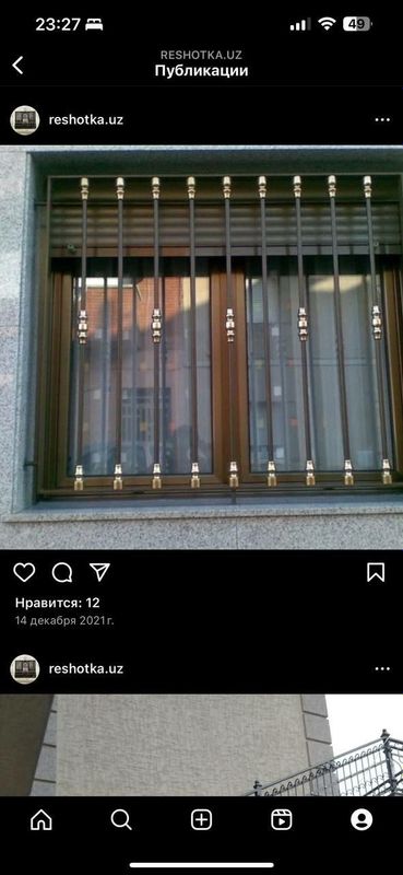 reshotka oynaga perila zakasga tayorlab beramiz reshotka oynaga perila zakasga tayorlab beramiz