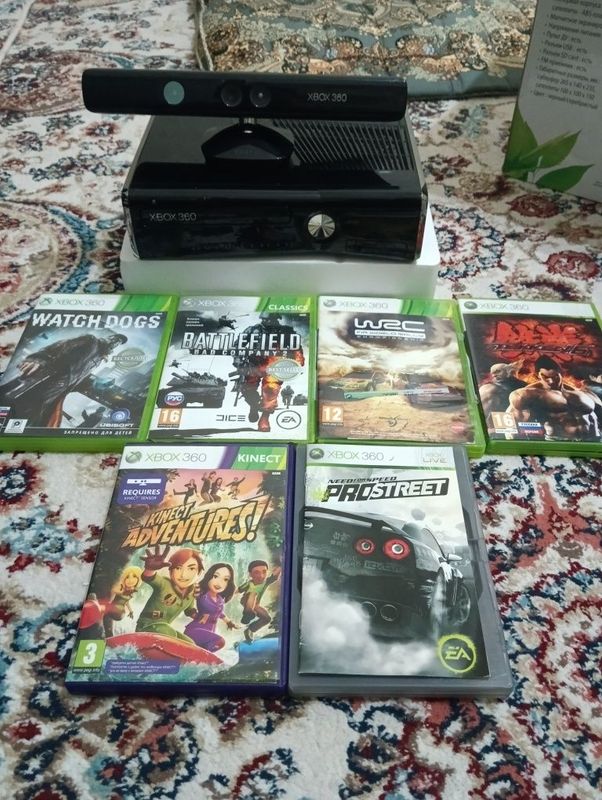 XBOX 360 С 7 Дисками НА 250 ГБ