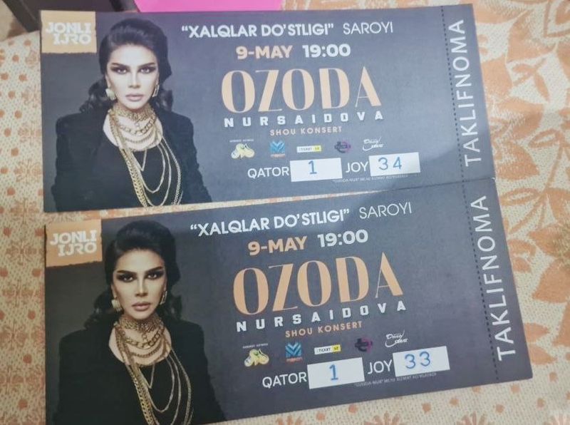 Ozoda Nursaidova koncert 1 qator Ozoda Nursaidova koncert 1 qator