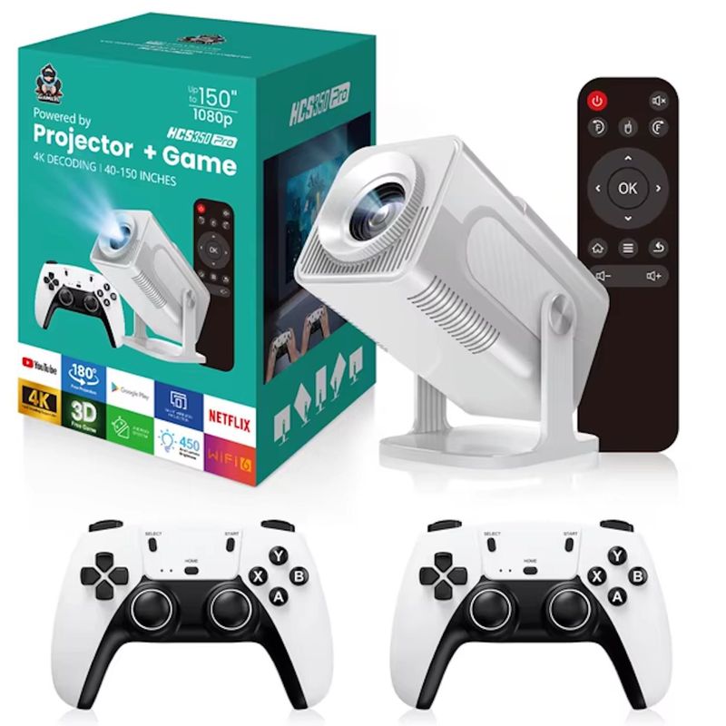 HCS350Pro — Portativ o‘yin pristavkasi konsol proyektorli, Wi-Fi at11 HCS350Pro — Portativ o‘yin pristavkasi konsol proyektorli, Wi-Fi at11