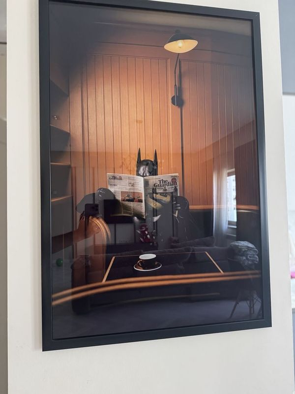 Картина в стекле batman с кофе - выглядит очень дорого Картина в стекле batman с кофе - выглядит очень дорого
