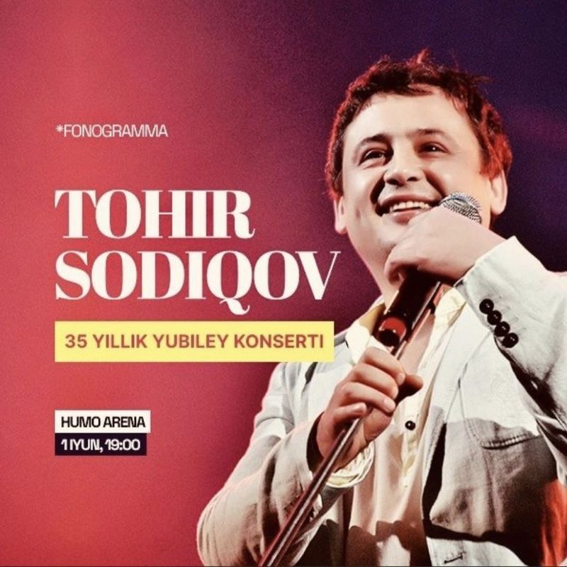 Tohir Sodiqov konsertiga bilet (bolalar) FANZONA 2ta qoldi ulgurvolila Tohir Sodiqov konsertiga bilet (bolalar) FANZONA 2ta qoldi ulgurvolila