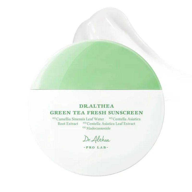 Солнцезащитный крем с зеленым чаем Dr. Althea Green Tea Fresh Sunscreen SPF 50+PA++++ Солнцезащитный крем с зеленым чаем Dr. Althea Green Tea Fresh Sunscreen SPF 50+PA++++