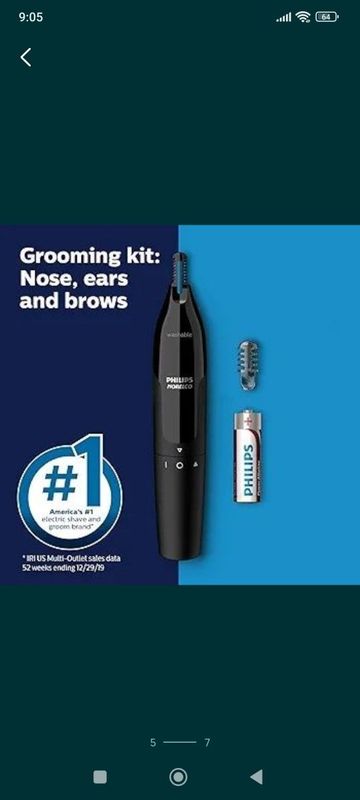 Триммеры для носа и ушей Philips (Филипс) Триммеры для носа и ушей Philips (Филипс)